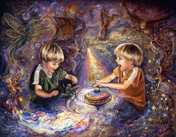 JW the magic spinning top Fantasy Oil Paintings